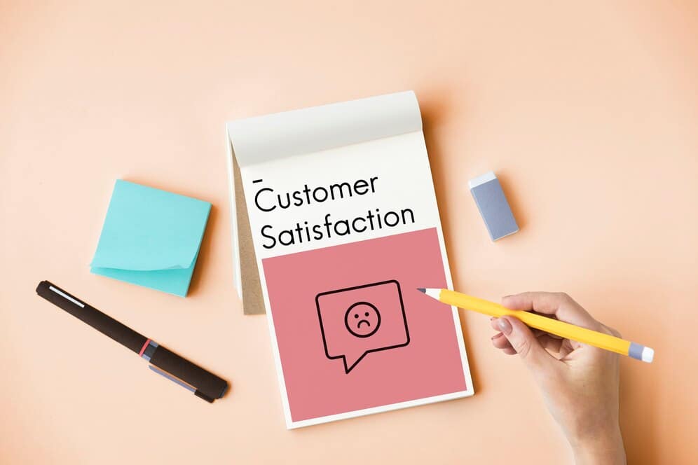 Graphic showing customer satisfaction